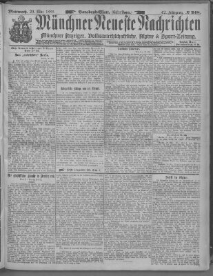 Münchner neueste Nachrichten Mittwoch 29. Mai 1889