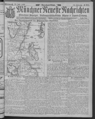 Münchner neueste Nachrichten Mittwoch 10. Juli 1889