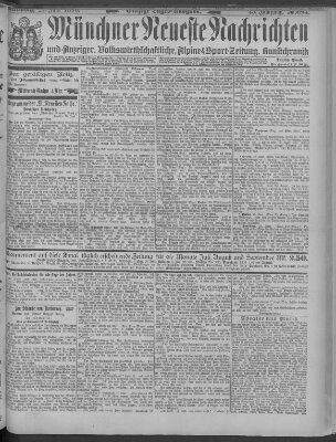 Münchner neueste Nachrichten Mittwoch 25. Juni 1890