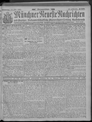 Münchner neueste Nachrichten Samstag 26. Juli 1890