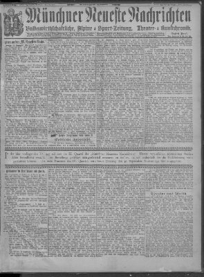 Münchner neueste Nachrichten Dienstag 30. September 1890