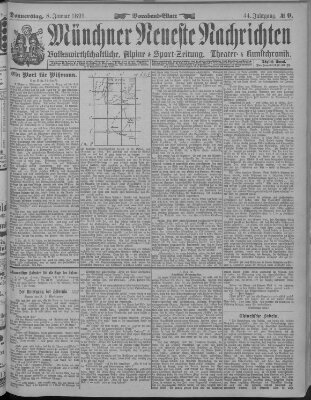 Münchner neueste Nachrichten Donnerstag 8. Januar 1891