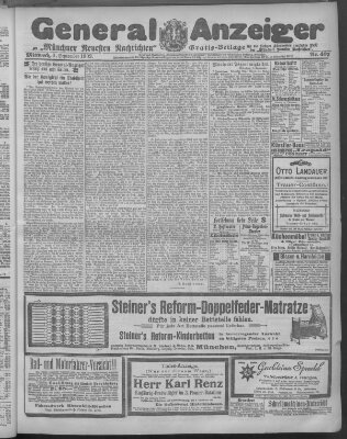 Münchner neueste Nachrichten Mittwoch 3. September 1902