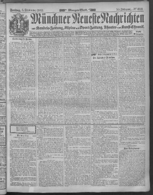 Münchner neueste Nachrichten Freitag 5. September 1902