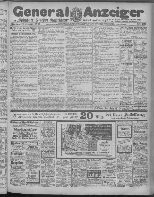 Münchner neueste Nachrichten Freitag 12. September 1902