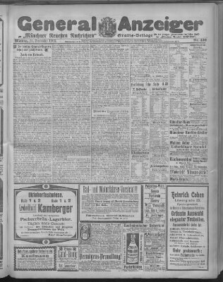 Münchner neueste Nachrichten Montag 22. September 1902