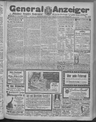 Münchner neueste Nachrichten Mittwoch 24. September 1902