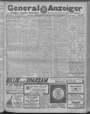 Münchner neueste Nachrichten Samstag 27. September 1902