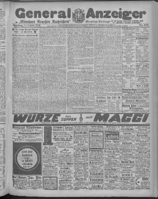 Münchner neueste Nachrichten Samstag 11. Oktober 1902