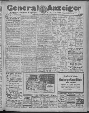 Münchner neueste Nachrichten Montag 13. Oktober 1902