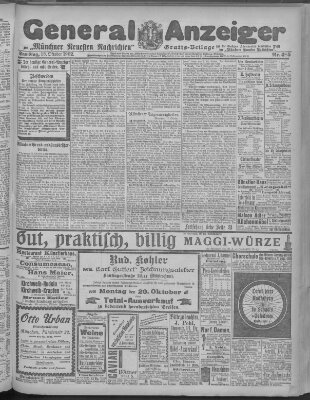 Münchner neueste Nachrichten Samstag 18. Oktober 1902