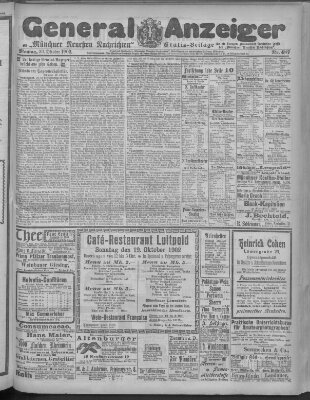 Münchner neueste Nachrichten Montag 20. Oktober 1902