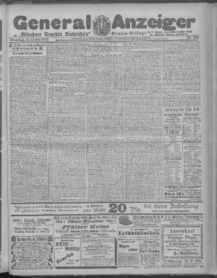 Münchner neueste Nachrichten Dienstag 28. Oktober 1902