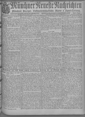 Münchner neueste Nachrichten Mittwoch 15. Februar 1888