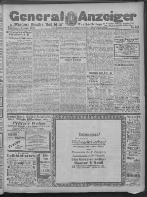 Münchner neueste Nachrichten Dienstag 4. November 1902