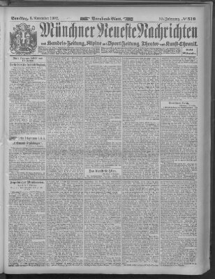 Münchner neueste Nachrichten Samstag 8. November 1902