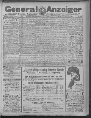 Münchner neueste Nachrichten Donnerstag 13. November 1902