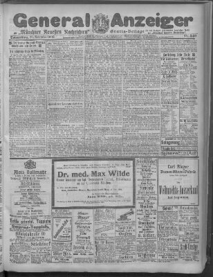 Münchner neueste Nachrichten Donnerstag 20. November 1902