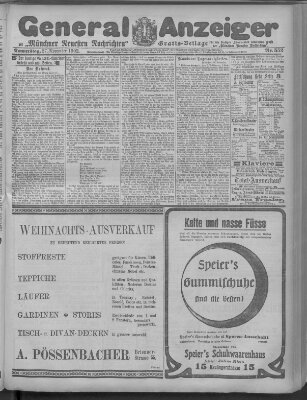 Münchner neueste Nachrichten Donnerstag 27. November 1902