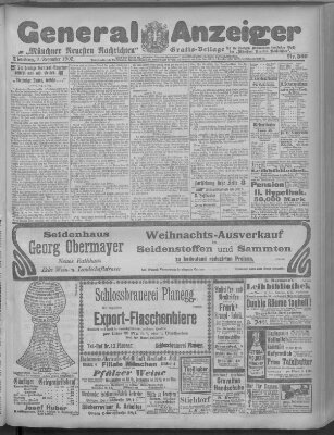 Münchner neueste Nachrichten Dienstag 2. Dezember 1902