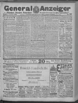 Münchner neueste Nachrichten Freitag 5. Dezember 1902