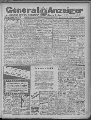 Münchner neueste Nachrichten Donnerstag 24. Juli 1902