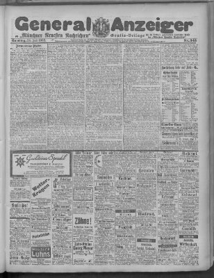 Münchner neueste Nachrichten Samstag 26. Juli 1902