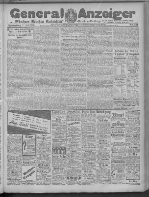 Münchner neueste Nachrichten Donnerstag 31. Juli 1902