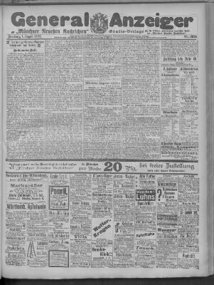 Münchner neueste Nachrichten Freitag 1. August 1902