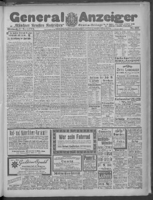 Münchner neueste Nachrichten Mittwoch 27. August 1902