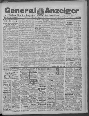 Münchner neueste Nachrichten Freitag 29. August 1902