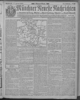 Münchner neueste Nachrichten Mittwoch 17. Januar 1900