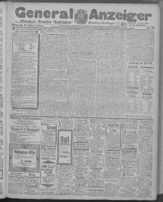 Münchner neueste Nachrichten Mittwoch 17. Januar 1900