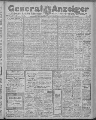 Münchner neueste Nachrichten Mittwoch 24. Januar 1900