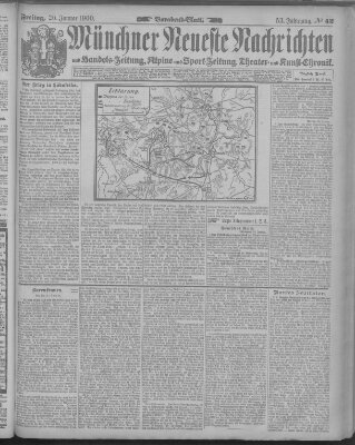 Münchner neueste Nachrichten Freitag 26. Januar 1900