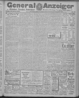 Münchner neueste Nachrichten Freitag 26. Januar 1900