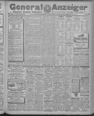 Münchner neueste Nachrichten Montag 5. Februar 1900