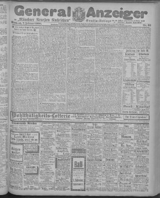 Münchner neueste Nachrichten Mittwoch 7. Februar 1900