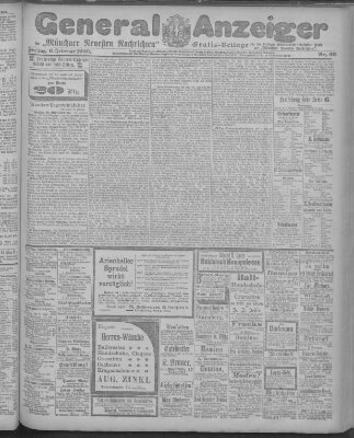 Münchner neueste Nachrichten Freitag 9. Februar 1900