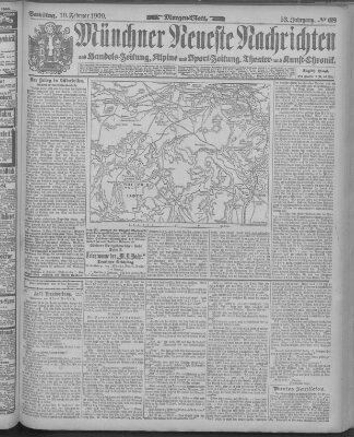 Münchner neueste Nachrichten Samstag 10. Februar 1900