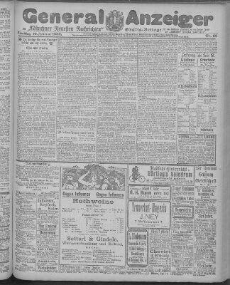 Münchner neueste Nachrichten Samstag 10. Februar 1900