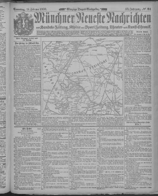 Münchner neueste Nachrichten Sonntag 18. Februar 1900