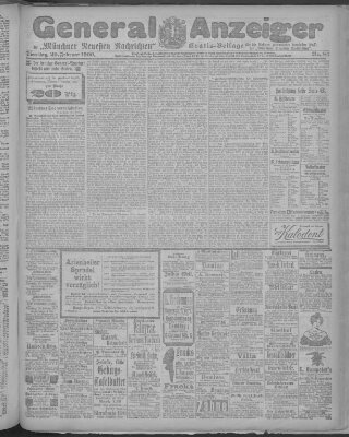 Münchner neueste Nachrichten Dienstag 20. Februar 1900