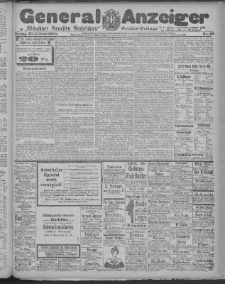 Münchner neueste Nachrichten Freitag 23. Februar 1900