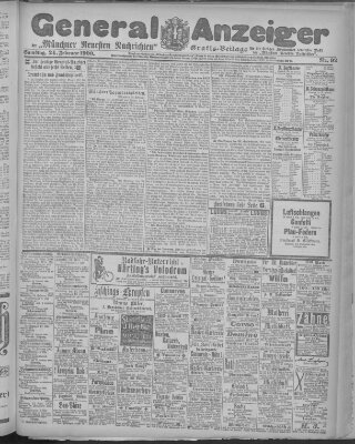 Münchner neueste Nachrichten Samstag 24. Februar 1900