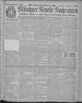 Münchner neueste Nachrichten Sonntag 25. Februar 1900