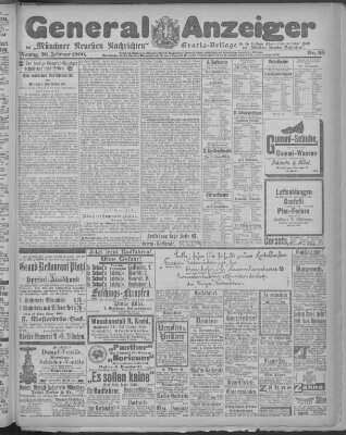 Münchner neueste Nachrichten Montag 26. Februar 1900