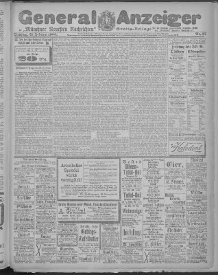Münchner neueste Nachrichten Dienstag 27. Februar 1900