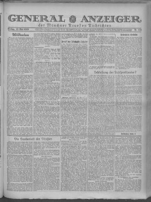 Münchner neueste Nachrichten Freitag 17. Mai 1929