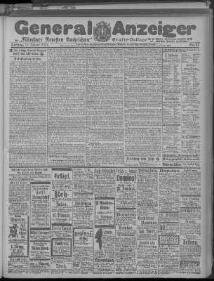 Münchner neueste Nachrichten Freitag 17. Januar 1902